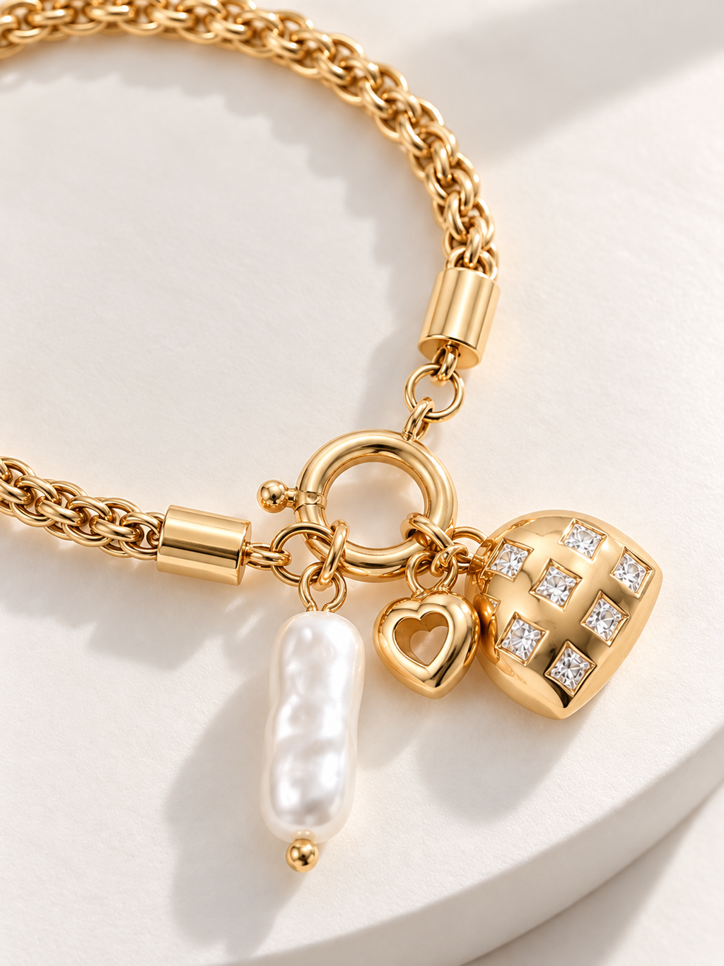 Elegant Gold Charm Bracelet