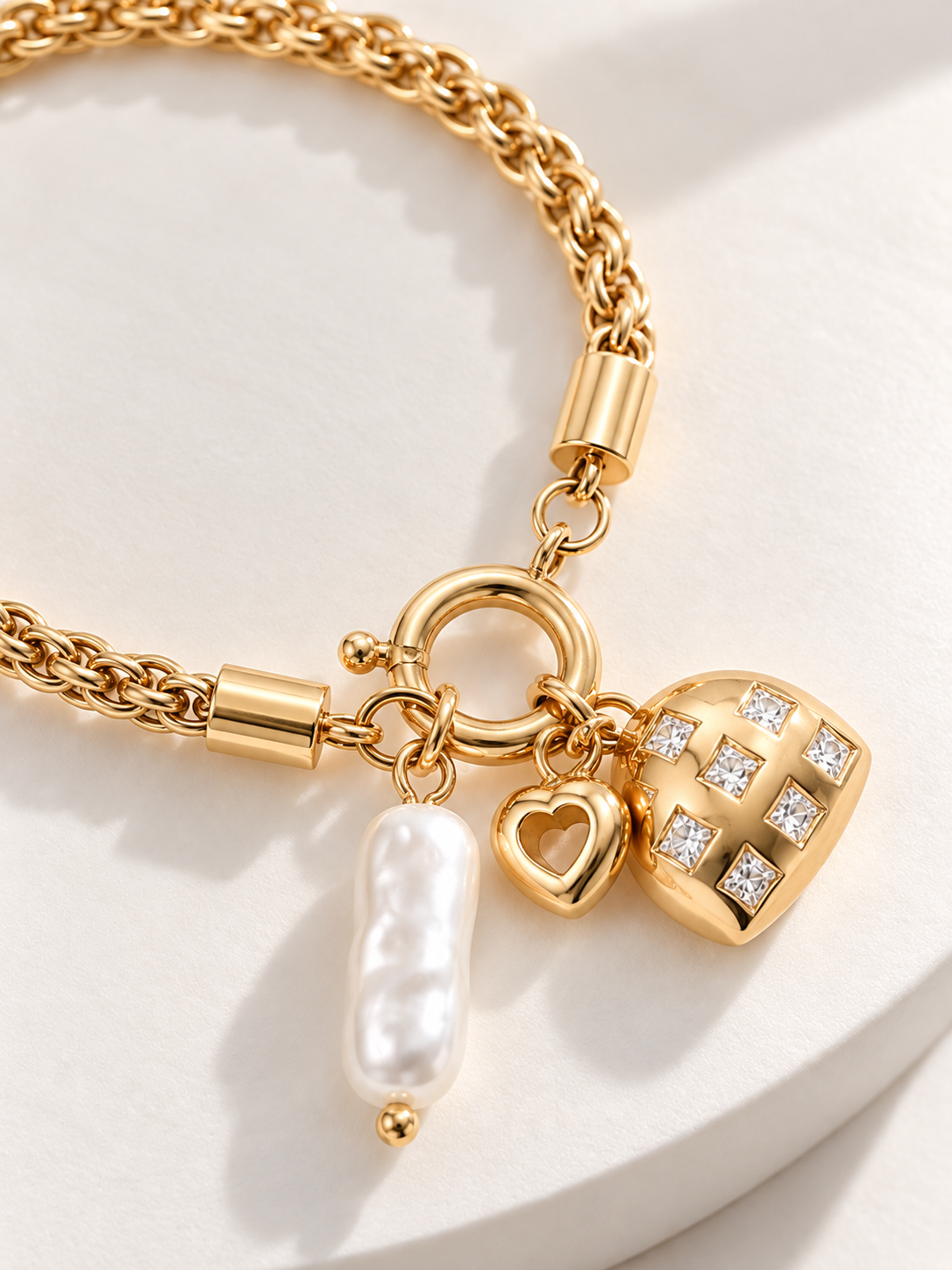 Elegant Gold Charm Bracelet