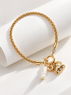 Elegant Gold Charm Bracelet
