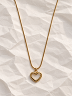 Pearl Heart Pendant Necklace