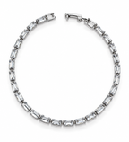 Silver Crystal Tennis Bracelet