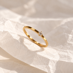 Solitaire Crystal Ring