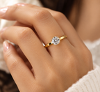 Solitaire Spark Gold Ring