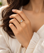Solitaire Spark Gold Ring