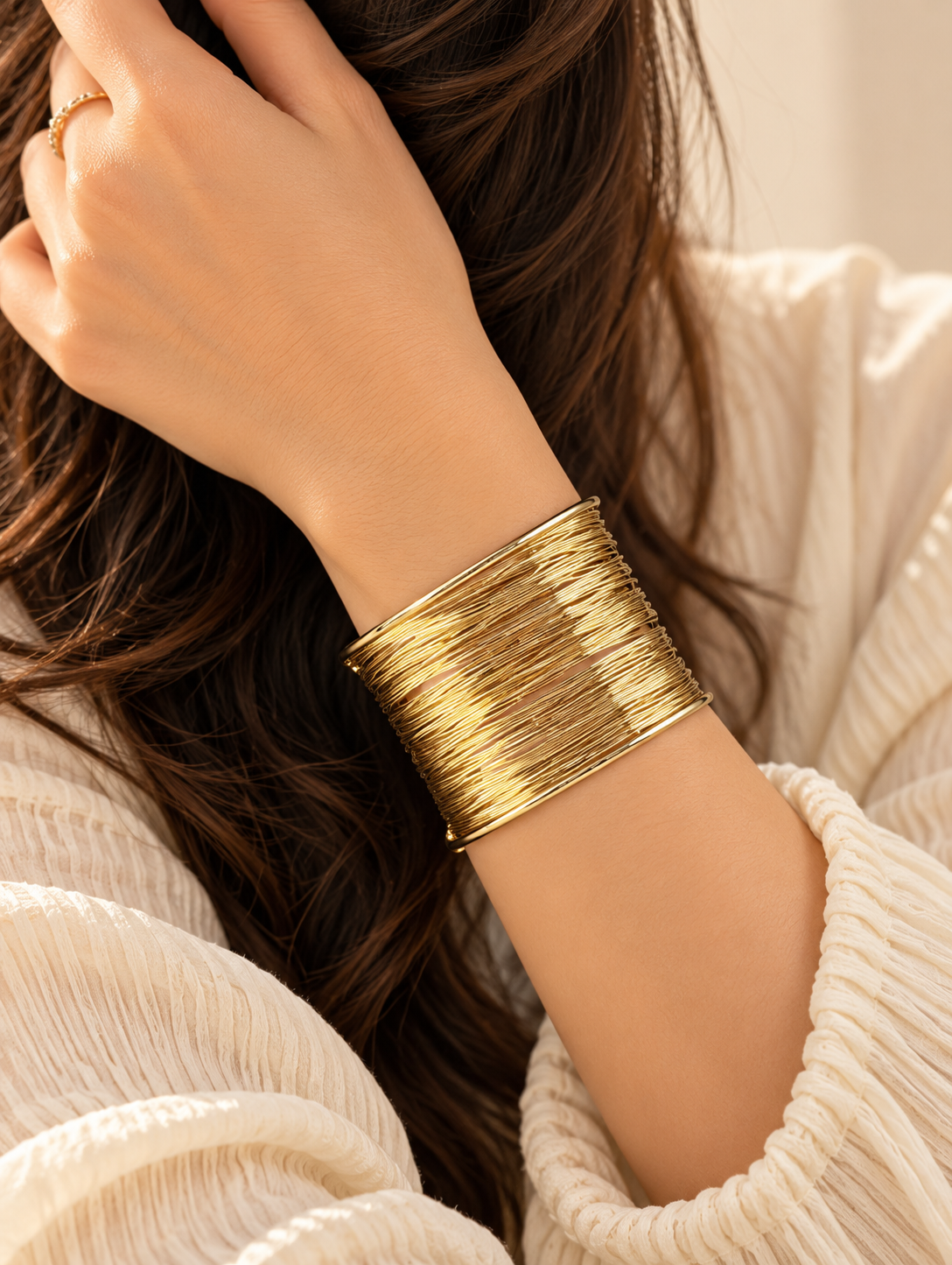 Golden Muse Cuff Bracelet