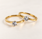 Solitaire Spark Gold Ring