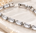 Silver Crystal Tennis Bracelet