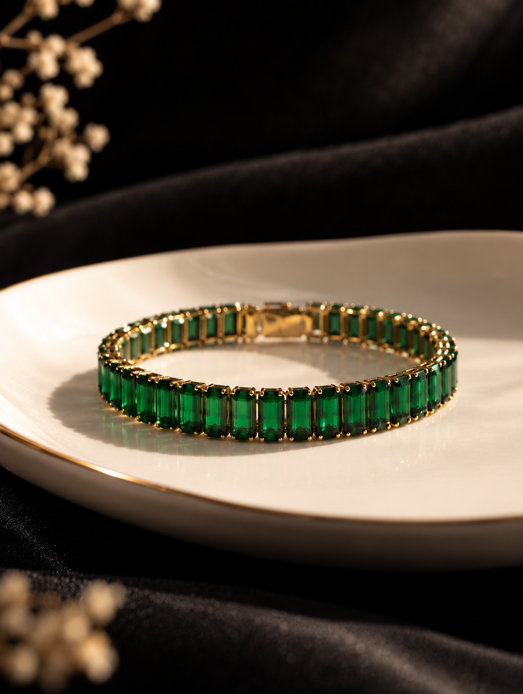 Emerald Luxe Tennis Bracelet