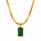 Emerald Green Pendant Necklace