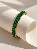 Emerald Luxe Tennis Bracelet