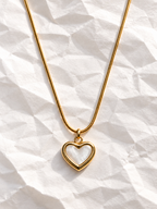 Pearl Heart Pendant Necklace
