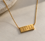 11:11 Gold Bar Necklace