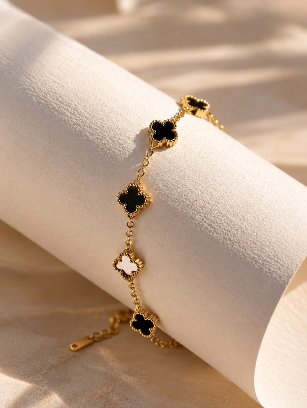 Black Clover Gold Bracelet