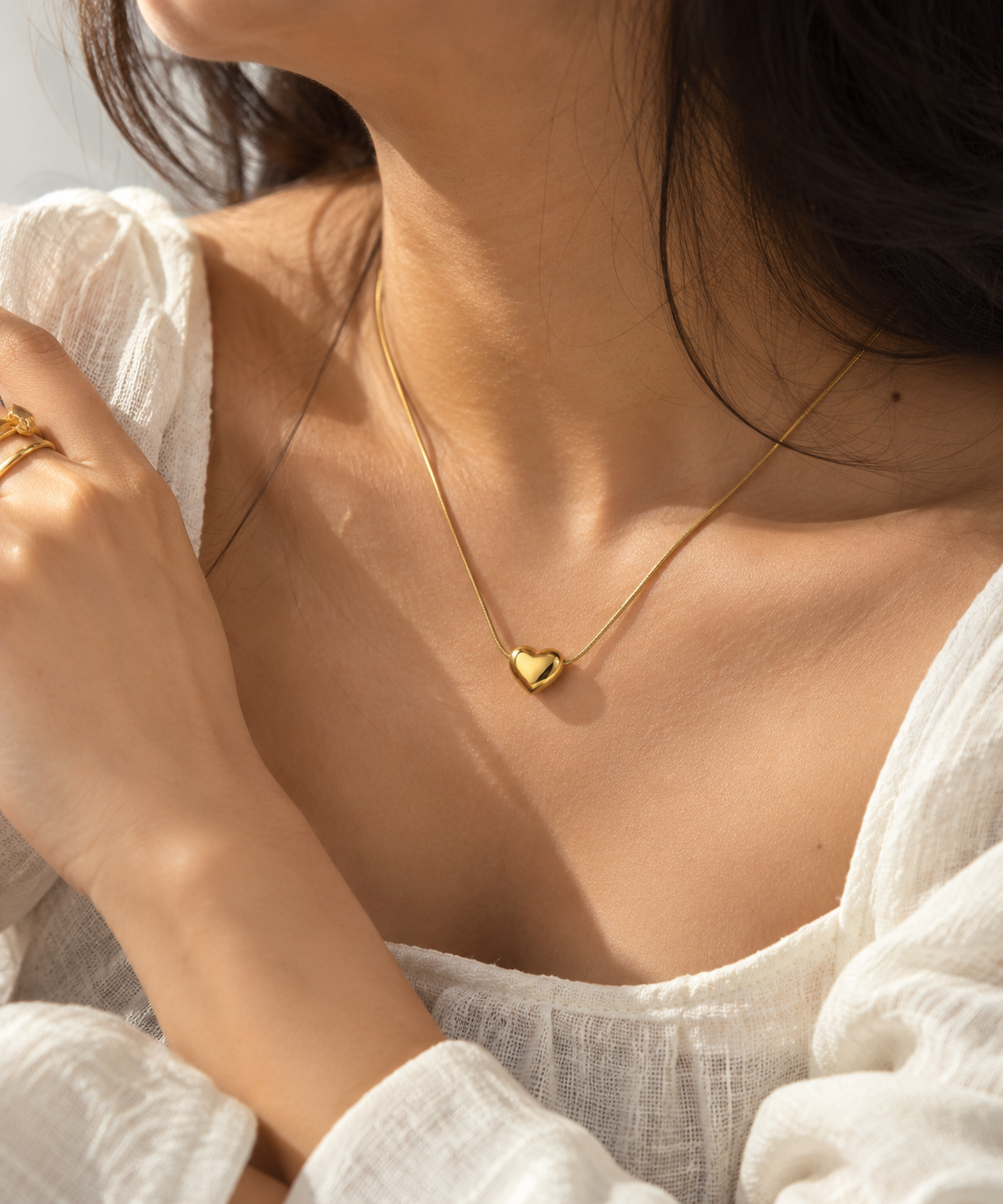 Dainty Heart Pendant Necklace