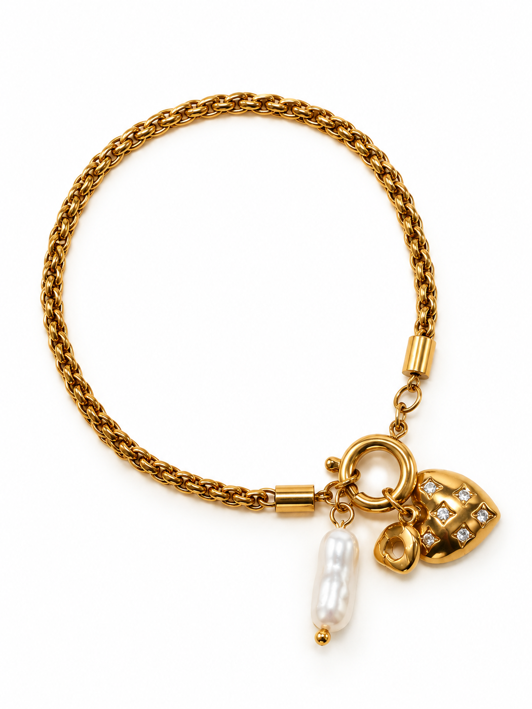 Elegant Gold Charm Bracelet
