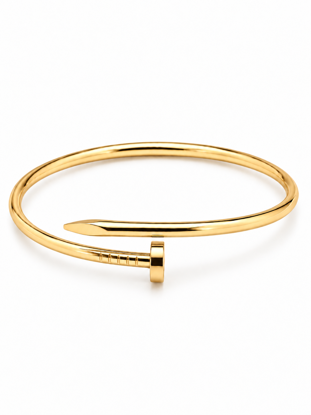 Golden Nail Cuff Bracelet