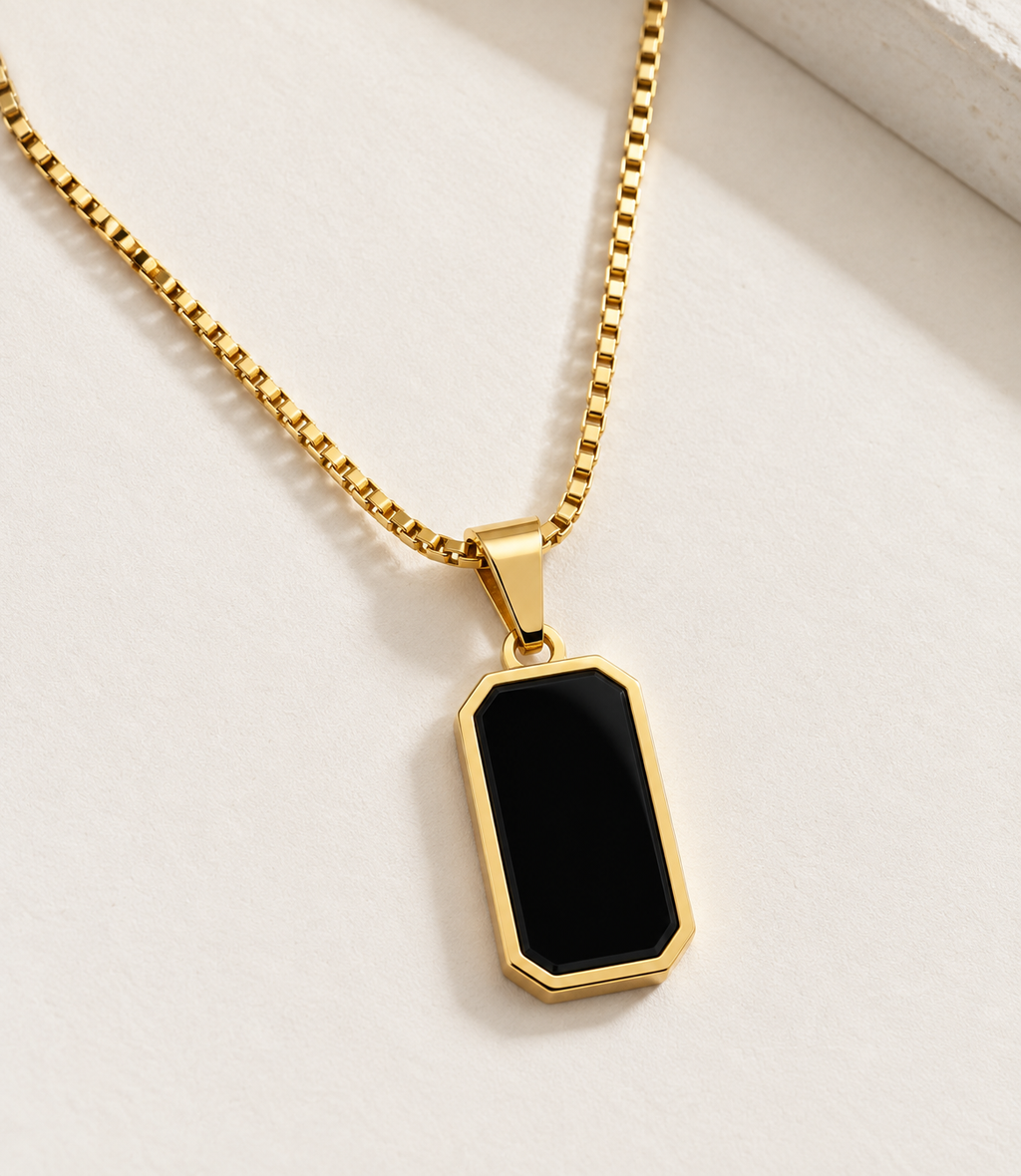 Reversible Gemstone Pendant Necklace