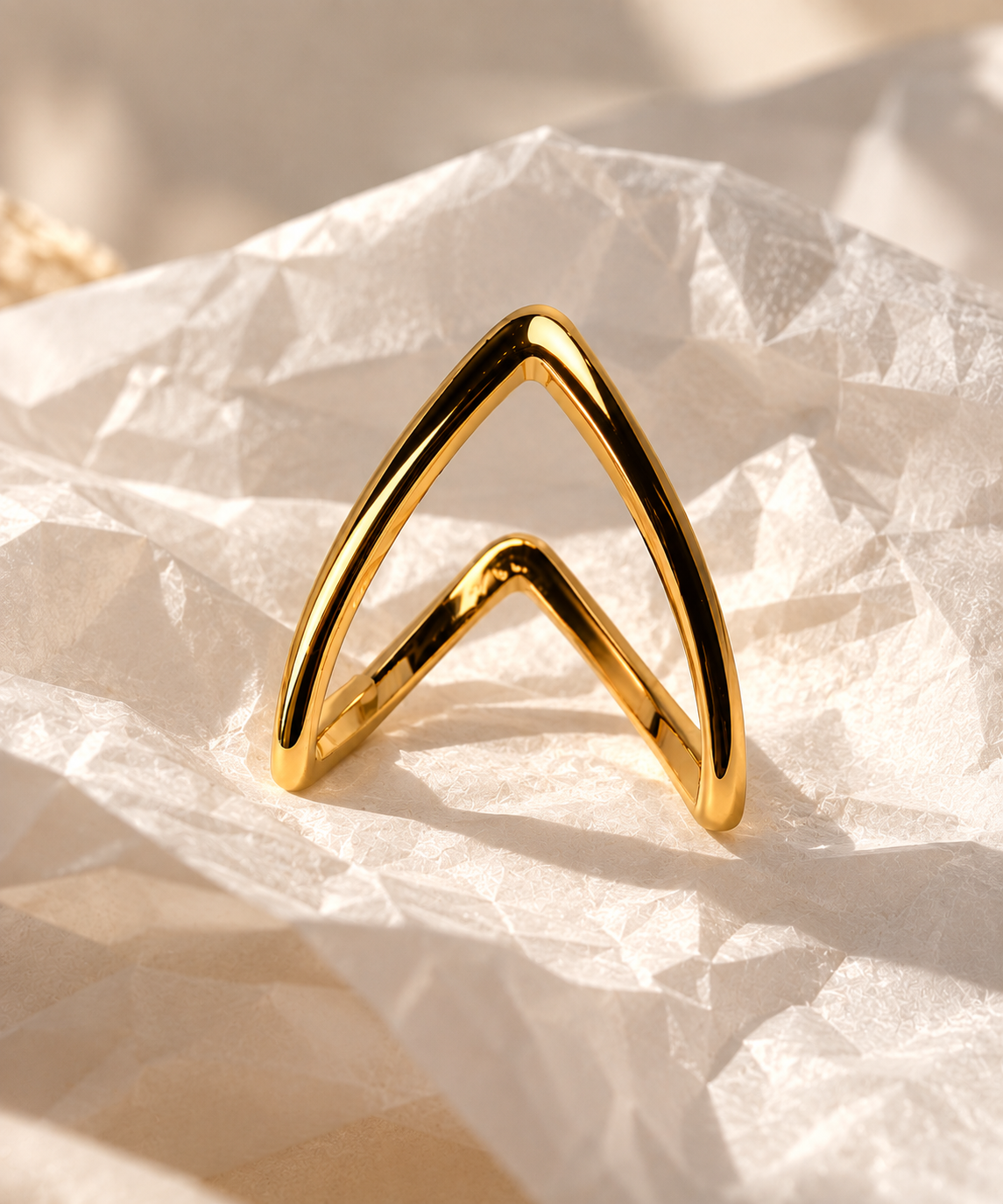 V-Shaped Minimalist Ring