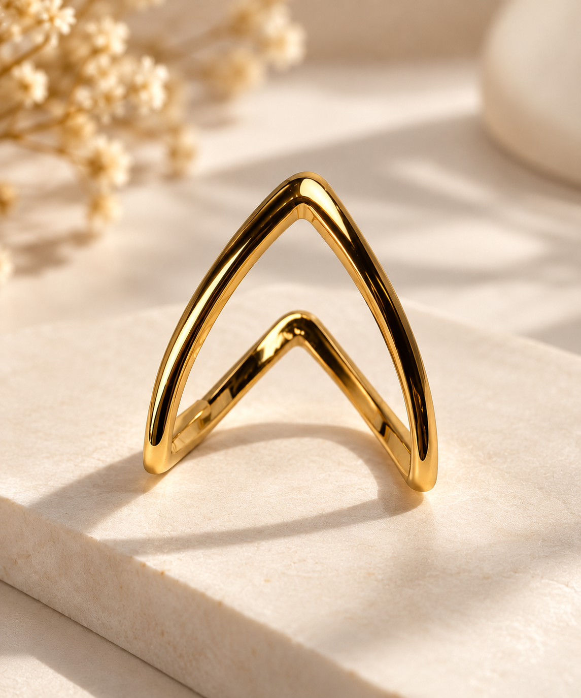 V-Shaped Minimalist Ring