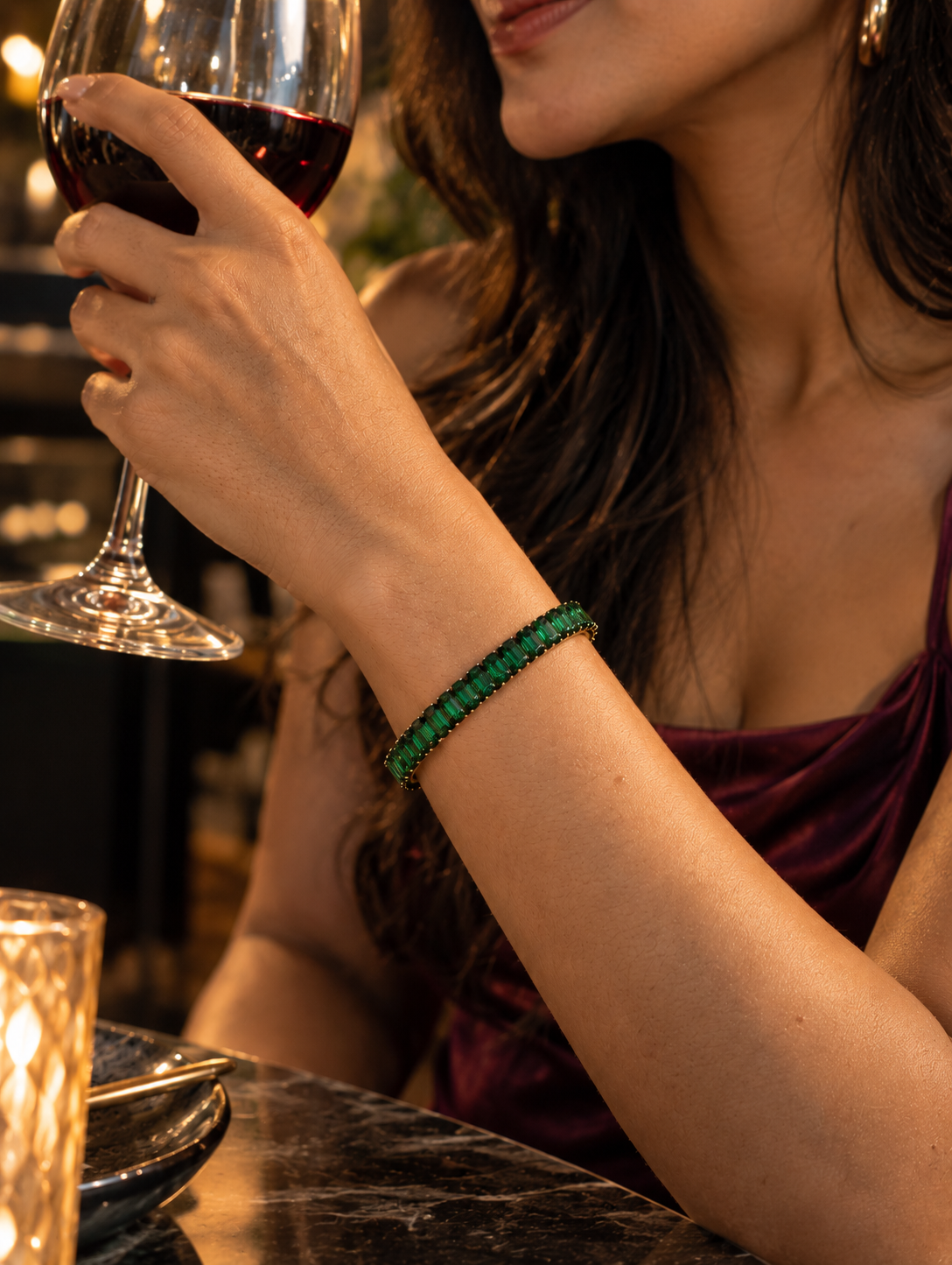 Emerald Luxe Tennis Bracelet