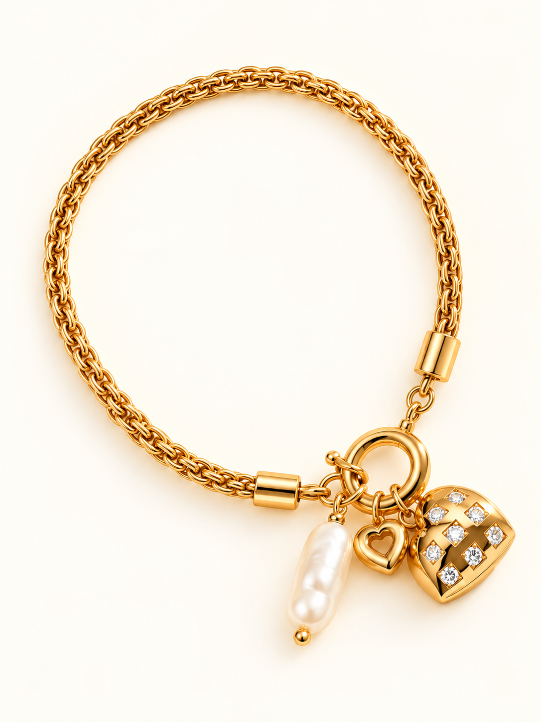 Elegant Gold Charm Bracelet