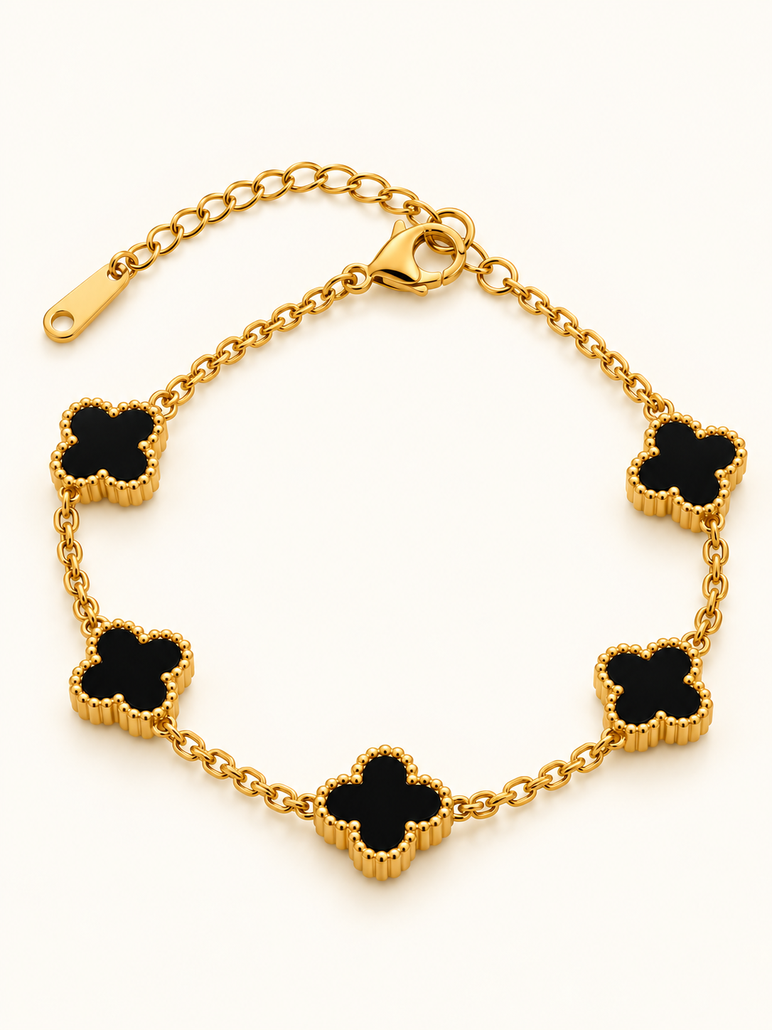 Black Clover Gold Bracelet
