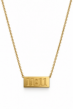 11:11 Gold Bar Necklace