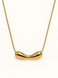 Sculpted Bean Pendant Necklace