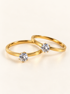 Solitaire Spark Gold Ring