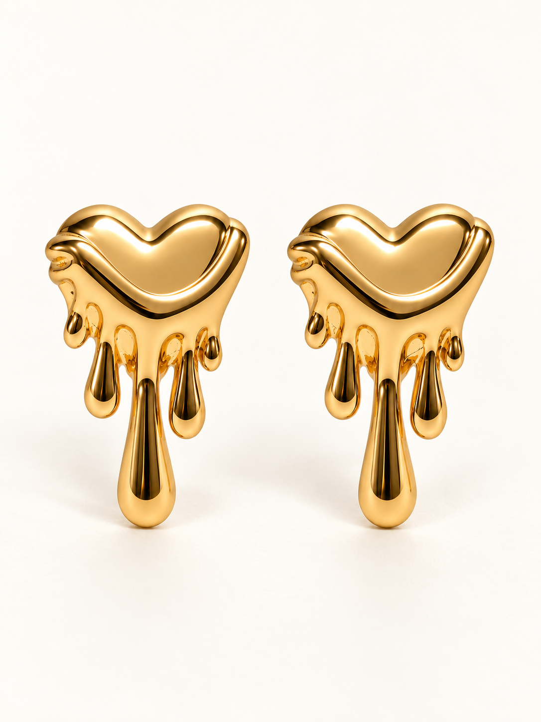 Golden Melt Sculpted Earrings