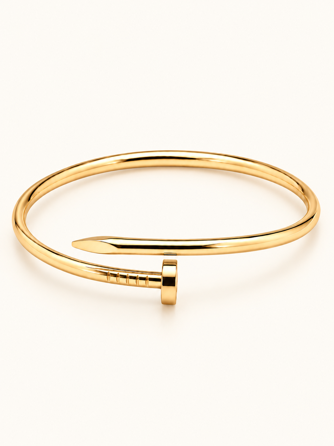 Golden Nail Cuff Bracelet