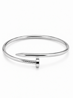Silver Nail Cuff Bracelet
