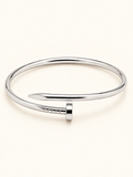 Silver Nail Cuff Bracelet