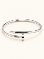 Silver Nail Cuff Bracelet