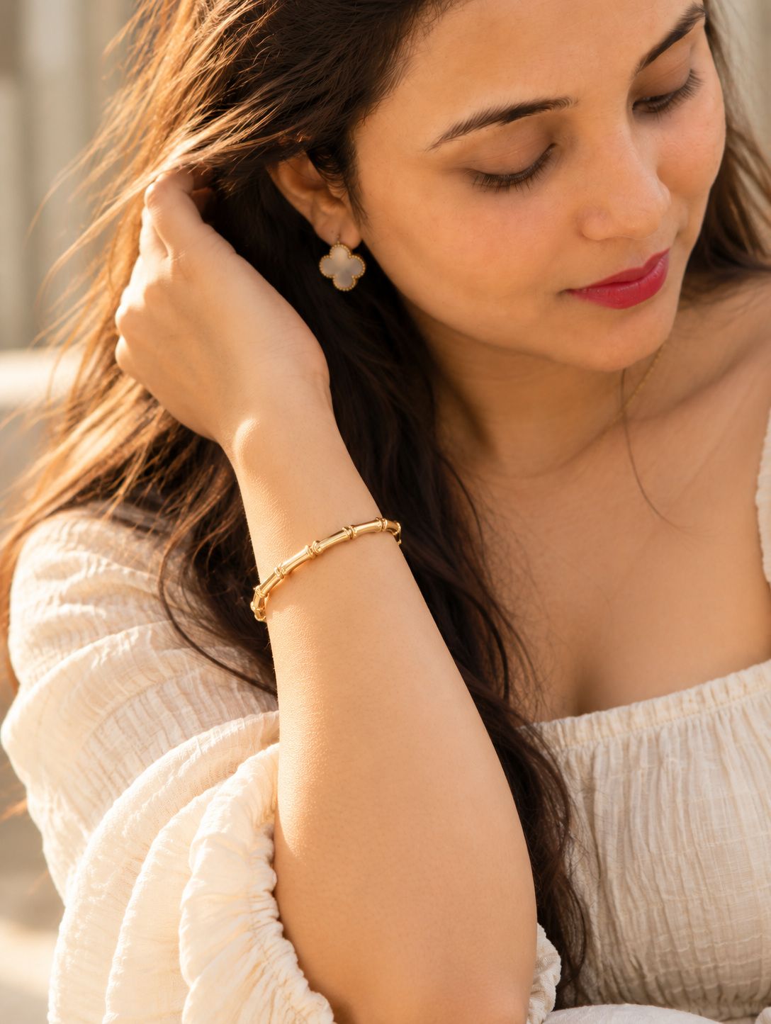 Golden Bamboo Bracelet