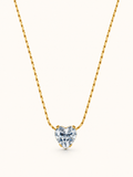 Solitaire Heart Necklace