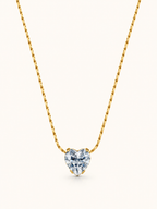 Solitaire Heart Necklace