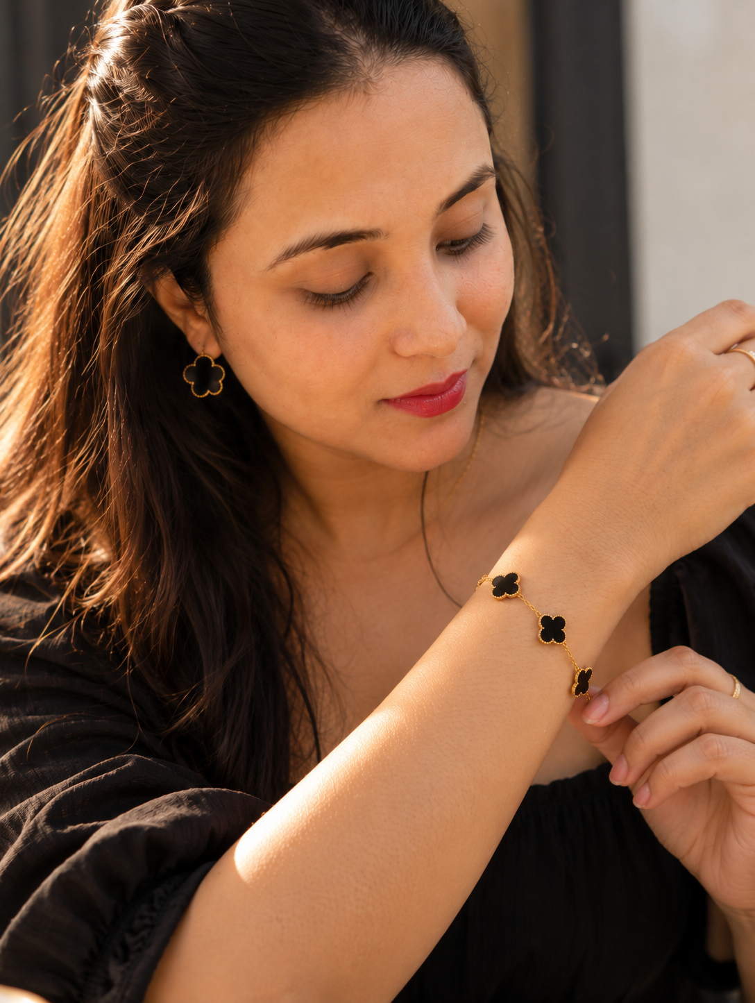 Black Clover Gold Bracelet